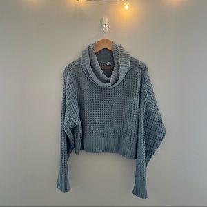 Garage cropped turtleneck sweater